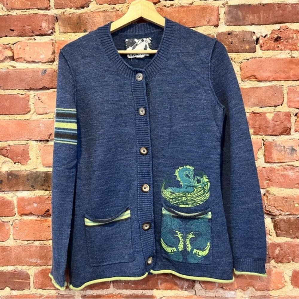 Title Nine Washable Wool Cardigan Size Small